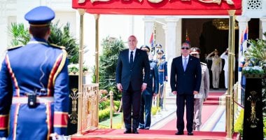 استقبال رسمى ومباحثات ومؤتمر صحفى بين الرئيس السيسى ونظيره اللبنانى.. فيديو020 استقبال رسمى ومباحثات ومؤتمر صحفى بين الرئيس السيسى ونظيره اللبنانى.. فيديو
