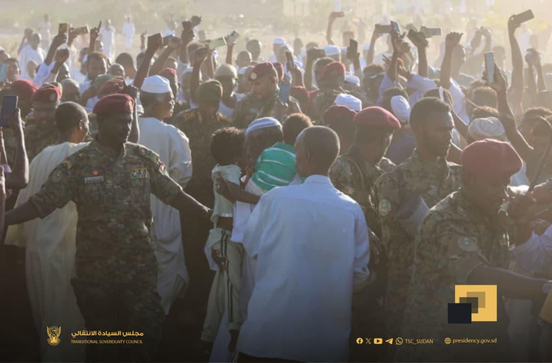 شبشة تستقبل البرهان بهذه الطريقة.. شاهد  