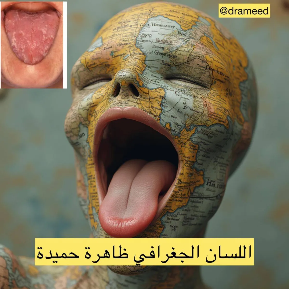 اللسان الجغرافي... حالة حميدة لا تدعو للقلق020 اللسان الجغرافي... حالة حميدة لا تدعو للقلق